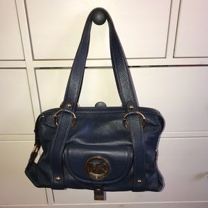 Michael Kors Blue Over the Shoulder Bag